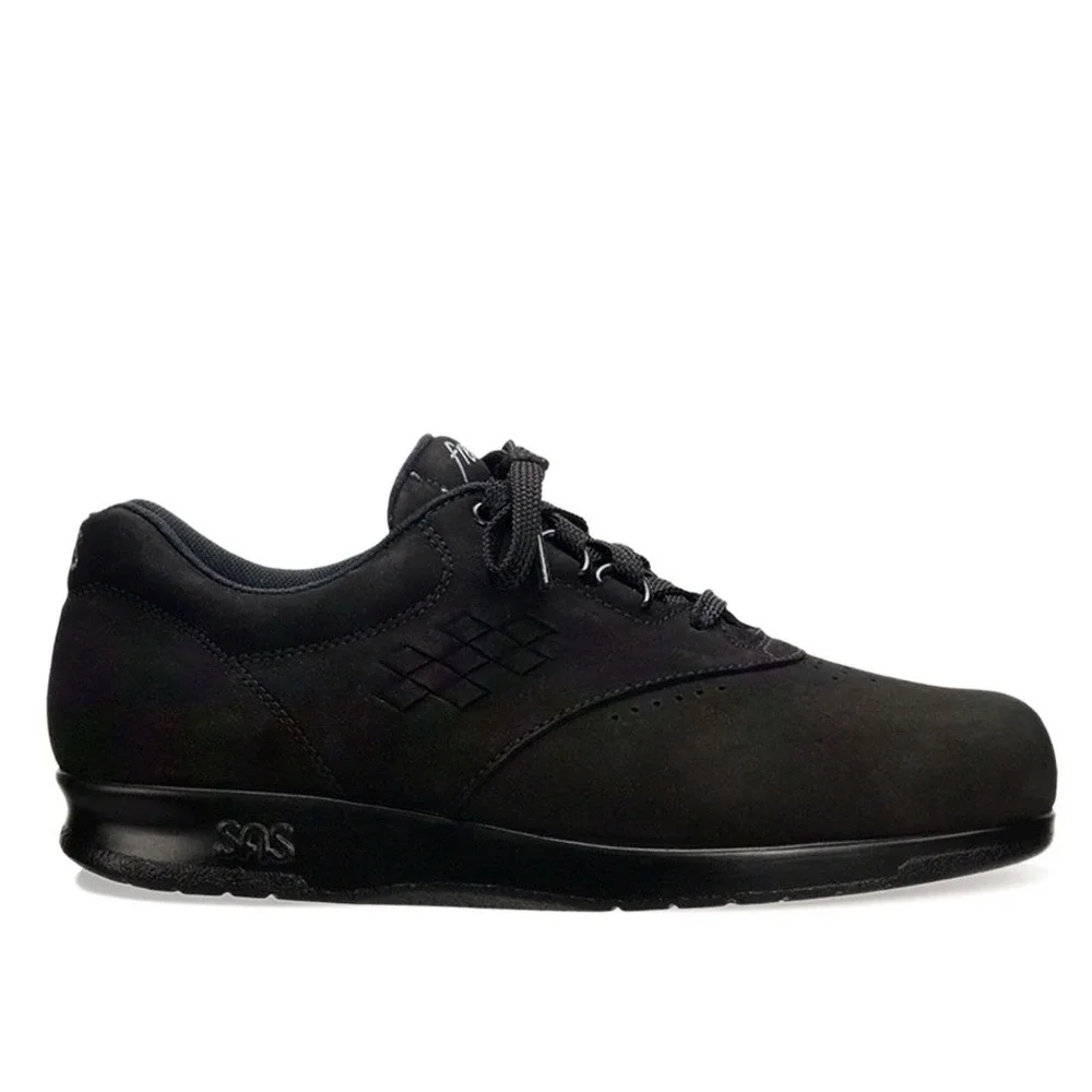SAS Women's Black Suede Lace-Up Casual Sneaker Round Toe Size 9 MSRP $198